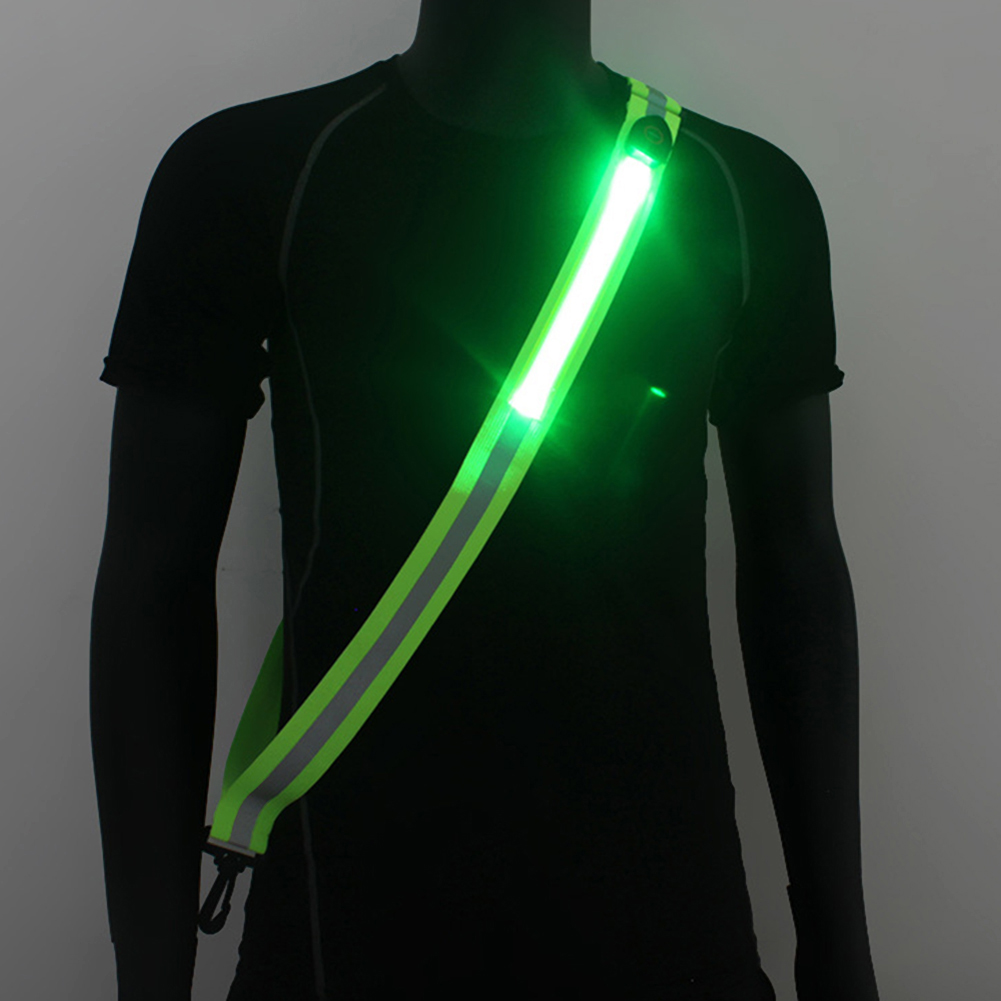 Running Visibility Gear - Cinto refletor LED de alta visibilidade,