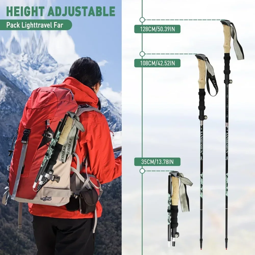 Conjunto de 2 Bastões de Trekk - Trekking Pole Carbon avaliação e preço