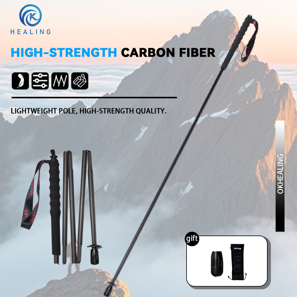OKHEALING Bastões de Trekking  - Trekking Pole Carbon avaliação e preço